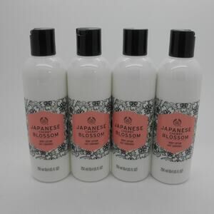 The Body Shop JAPANESE CHERRY BLOSSOM Body Lotion 8.4 oz ea - LOT OF 4